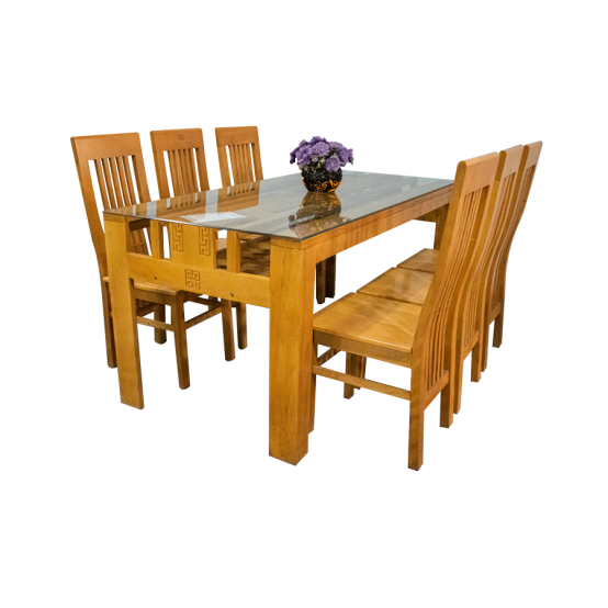 Bộ bàn ăn 6 ghế - 3 màu
